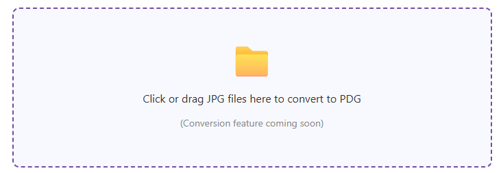 JPG to PDG conversion demo